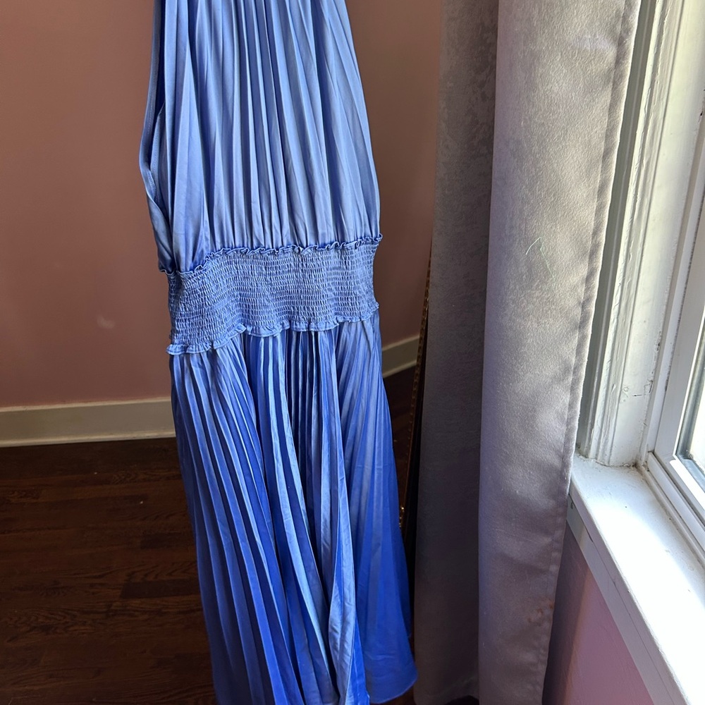fab'rik Blue Halter Sundress for Weddings